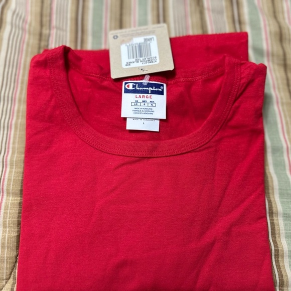 Champion Men's Bright Red Short Sleeve Tee - Picture 4 of 4
